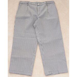 CINTAS Womens' Black White Checked Pants Work Uniform Size 22